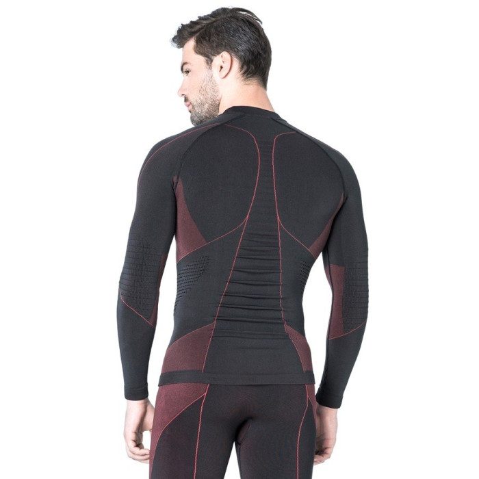 Футболка Accapi Polar Bear Long Sleeve Shirt Man 955 black /bordeaux  