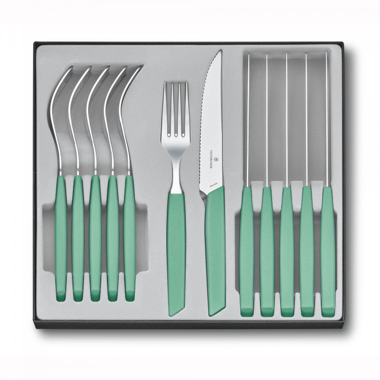 Набір посуду Victorinox Swiss Modern з 12 предметів Swiss Modern, Table Set Steak Knife, 12 Pieces, м'ятний 