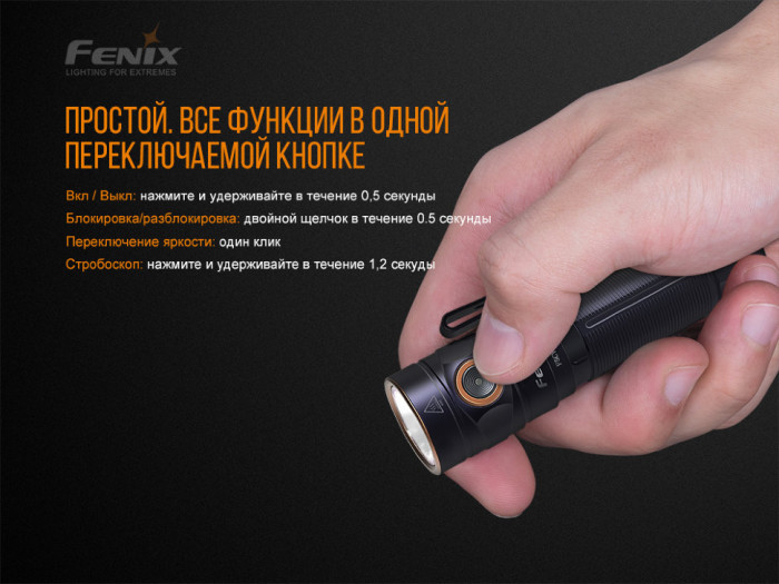 Ліхтар ручний Fenix E30R Cree XP-L HI LED (упаковка пошкоджена) 