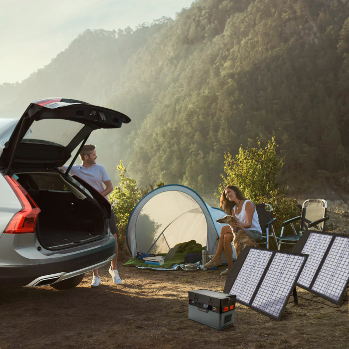 Сонячна панель ALLPOWERS портативна 60W, монокристалічна 