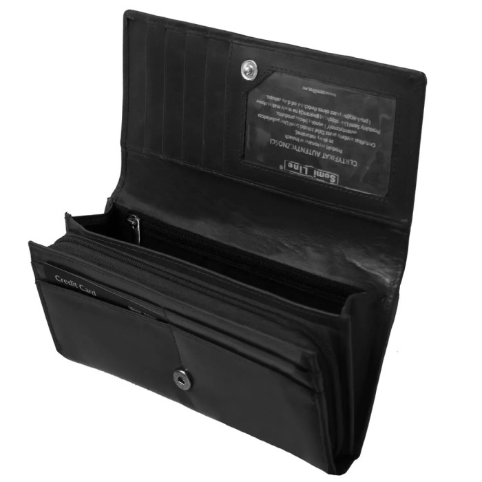 Гаманець жіночий шкіряний Semi Line RFID Black (P8273-0) 