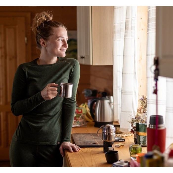 Термофутболка жіноча Turbat Retezat Top Wmn kombu green - S - хакі 