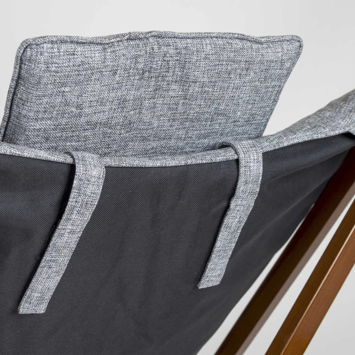 Крісло розкладне Bo-Camp Bloomsbury L Grey (1200370) 