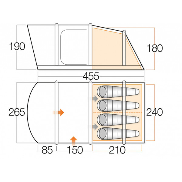 Намет Vango Capri 400 Herbal 