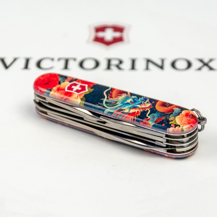 Складаний ніж Victorinox HUNTSMAN ZODIAC Китайський дракон 1.3713.Z3200p 