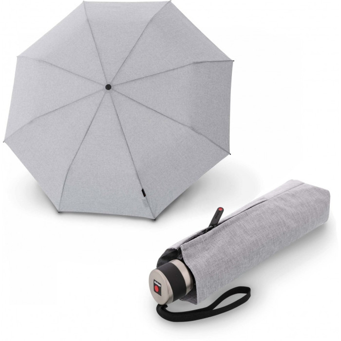 Парасоля Knirps C.041 Melange Grey Мех / Складана / 8 спиць / D100x26см