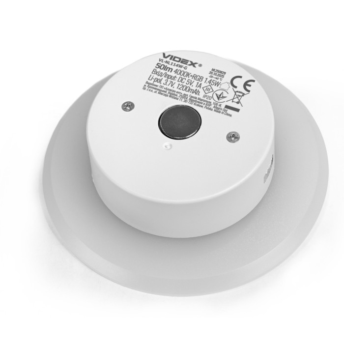 Світильник акумуляторний з датчиком руху VIDEX VL-NL114W-G