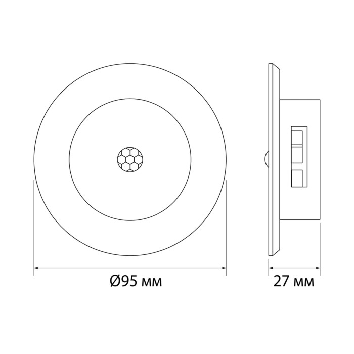 Світильник акумуляторний з датчиком руху VIDEX VL-NL114W-G