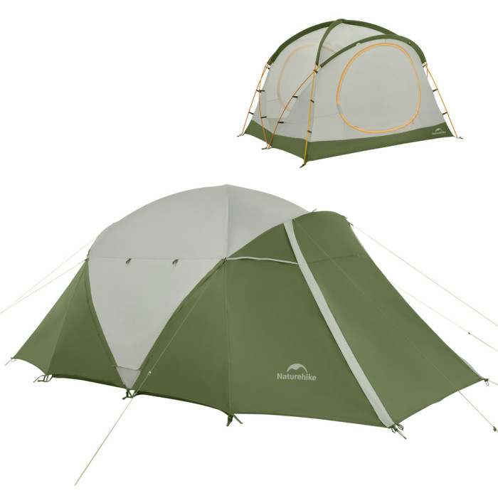 Намет чотиримісний Naturehike KOTA 4 CNK2450WS041, темно-зелений 