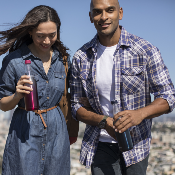 Термопляшка Aladdin для напоїв Fresco Twist&Go 0.6 л (фіолетовий) 