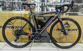 Велосипед Merida mission cx 5000 l (56см) silk silver (red) 