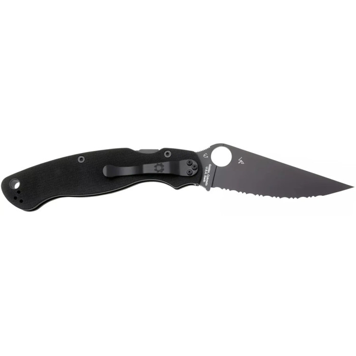 Ніж Spyderco Military 2 Black Blade, CPM S30V, G-10 black 