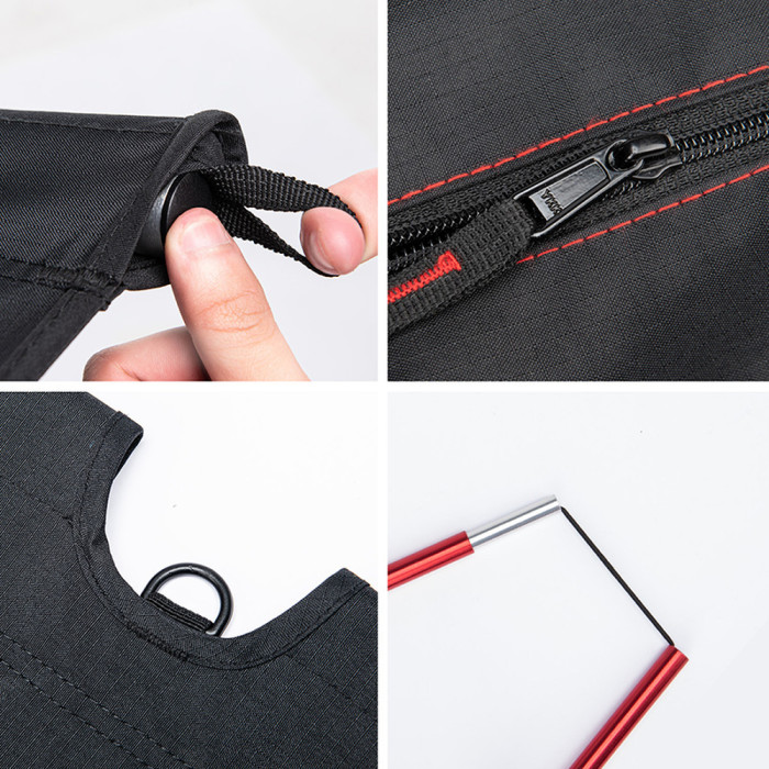 Ліжко складане Naturehike XJC05 NH20JJ001, Поліестер Oxford / алюміній, темно-зелене 