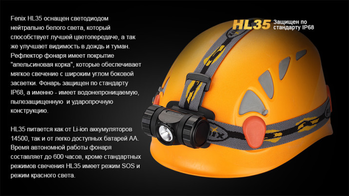 Налобний ліхтар Fenix HL35 Cree XP-G2 (R5) LED 