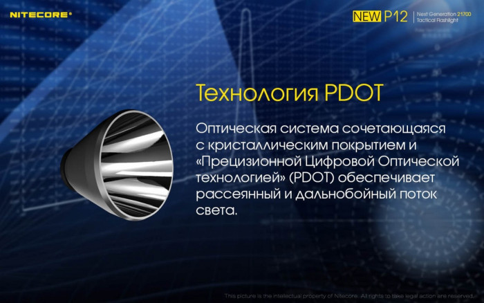 Ліхтар Nitecore P12 комплект new 