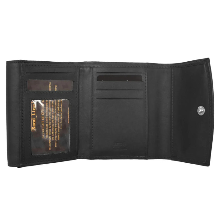 Гаманець жіночий шкіряний Semi Line RFID Black (P8274-0) 