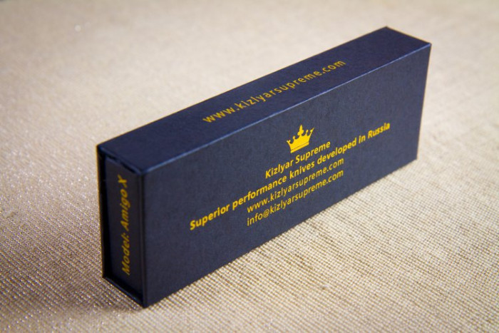 Ніж Kizlyar Supreme Amigo-Z чорний, сталь D2 