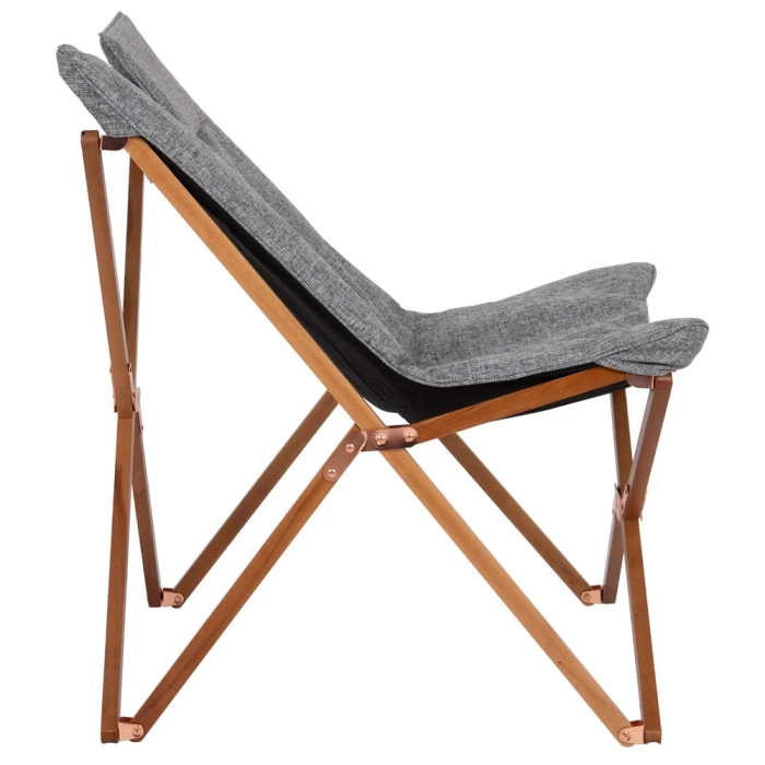 Крісло розкладне Bo-Camp Bloomsbury M Grey (1200369) 