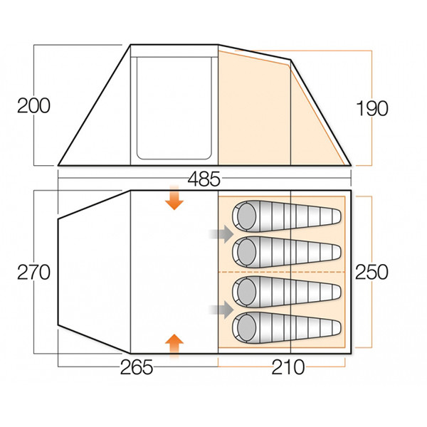 Намет Vango Drummond 400 Herbal 