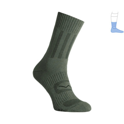 Трекінгові шкарпетки Protector Middle демісезонні зелені M 40-43