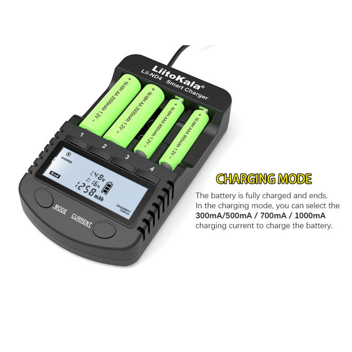 Зарядний пристрій LiitoKala Lii-ND4 