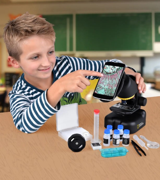 Мікроскоп National Geographic 40x-640x з адаптером до смартфону (9119501) 