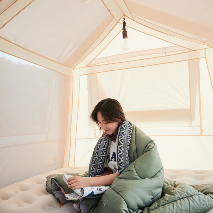 Спальний мішок Naturehike L150 NH20MSD05, (13°C) лівий, темно-зелений 