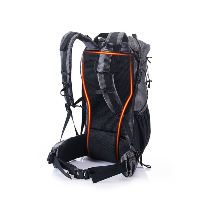Рюкзак туристичний Naturehike Rock NH19BP095, 60+5 л, графіт в клітинку 