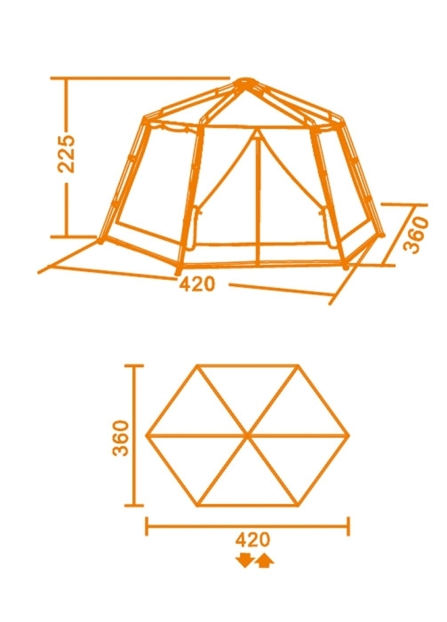 Тент Кемпінг Sunroom 