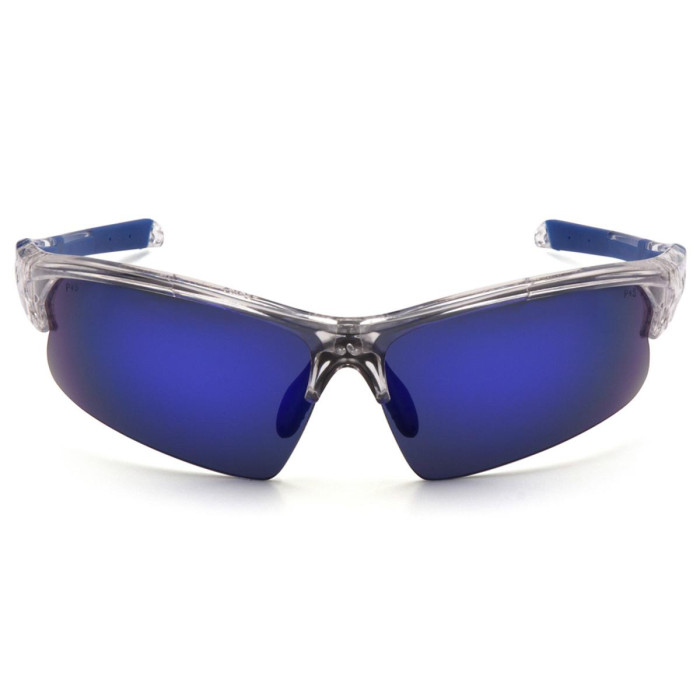 Окуляри Venture Gear MontEagle Clear (blue mirror) Anti-Fog дзеркальні сині в прозорій оправі 