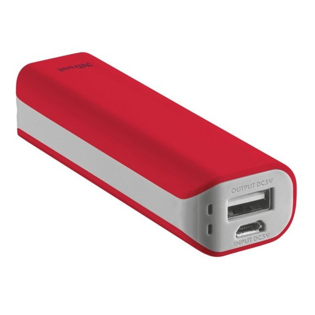 Портативна батарея Trust Primo 2200 mAh (червона) 