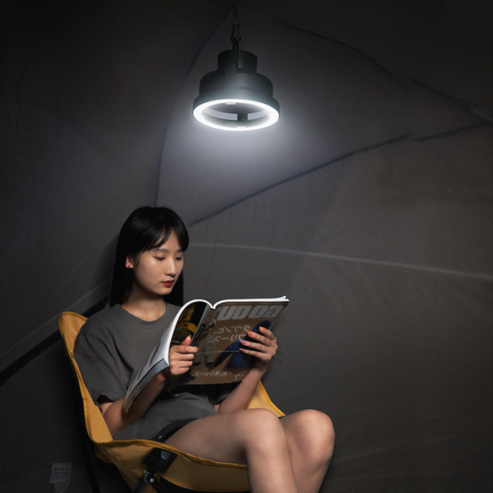 Вентилятор-лампа Naturehike NH21ZM003, бежевий 