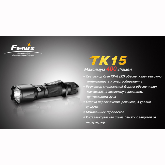 Ліхтар Fenix TK15 Cree XP-G (S2) 