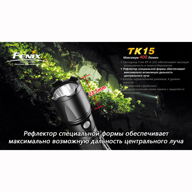 Ліхтар Fenix TK15 Cree XP-G (S2) 