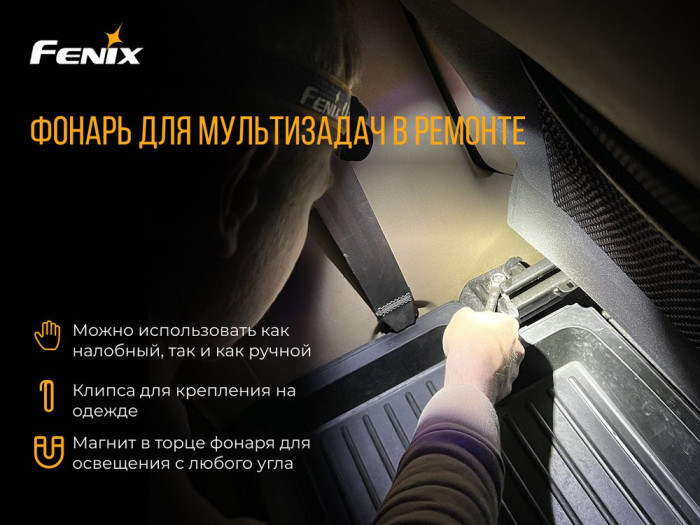 Мультифонар Fenix HM61R LUMINUS SST40 (+акумулятор 3400 mAh) 