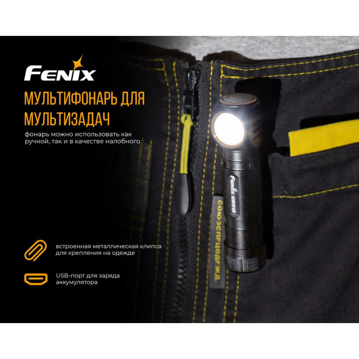 Мультифонар Fenix HM61R LUMINUS SST40 (+акумулятор 3400 mAh) 