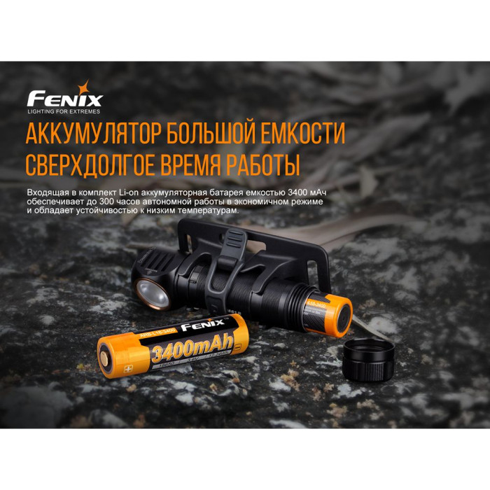 Мультифонар Fenix HM61R LUMINUS SST40 (+акумулятор 3400 mAh) 