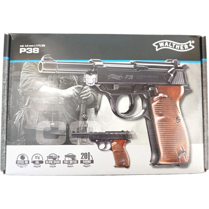 Пневматичний пістолет Umarex Walther P38 Blowback кал.4,5мм (5.8089) 