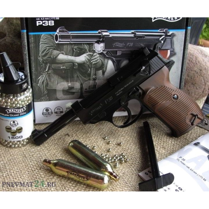 Пневматичний пістолет Umarex Walther P38 Blowback кал.4,5мм (5.8089) 