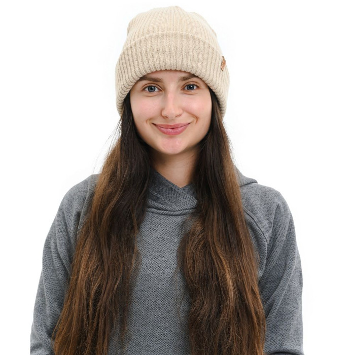 Шапка Turbat Custo dark beige - темно-бежевий 