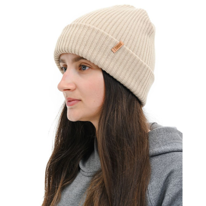 Шапка Turbat Custo dark beige - темно-бежевий 