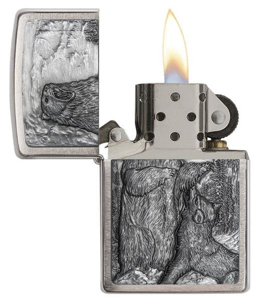 Запальничка Zippo 200 Bear Vs Wolf 29636 