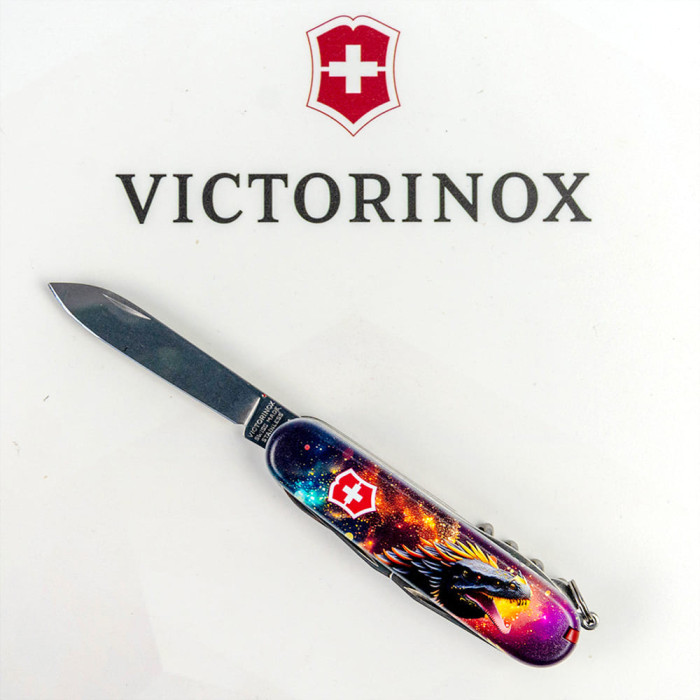Складаний ніж Victorinox HUNTSMAN ZODIAC Зірковий дракон 1.3713.3.Z3220p 