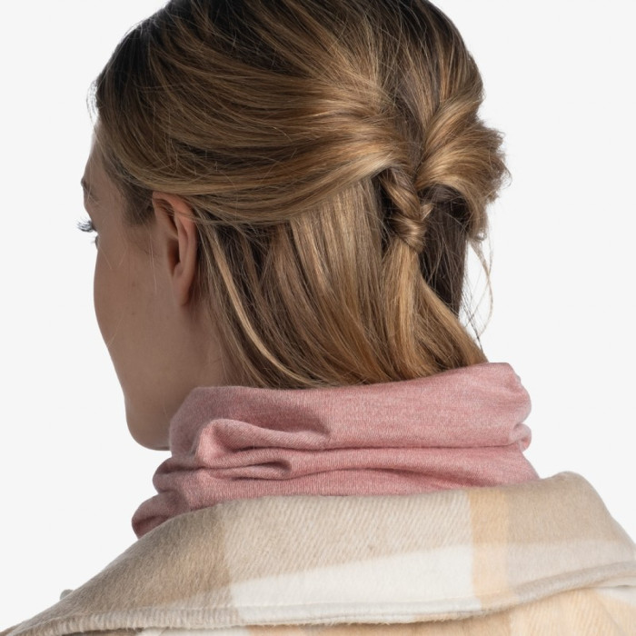 Шарф-труба Buff MW MERINO WOOL rosewood melange 