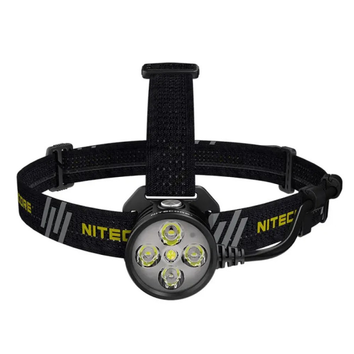 Ліхтар налобний Nitecore HU60 (4xCree XP-G3 S3 + 1xxhp35 HD E2, 1600 люмен, 10 режимів, Bluetooth) 