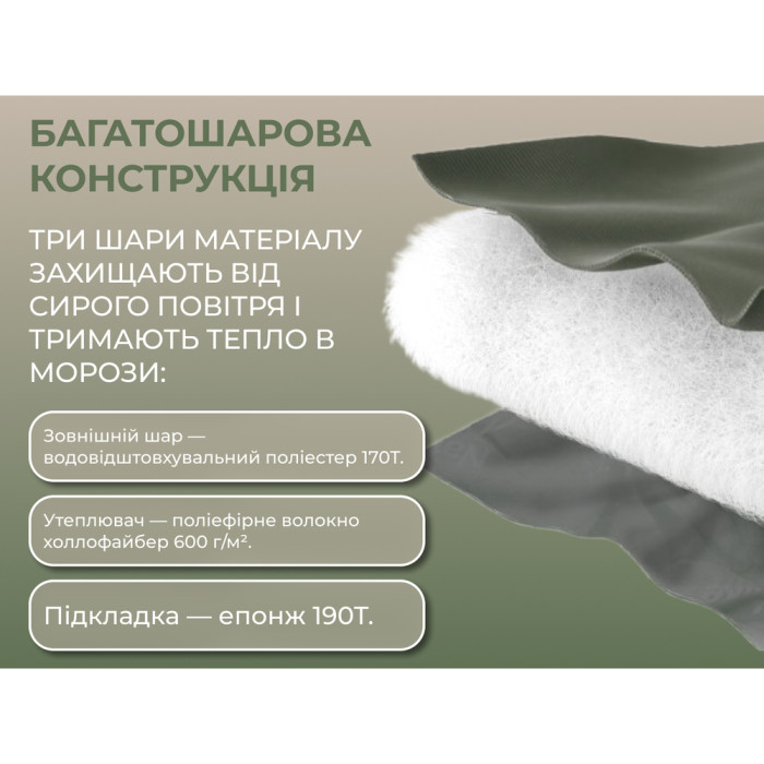 Спальник з капюшоном Naturehike CNK2300SD014 MJ600 Січ, зелений