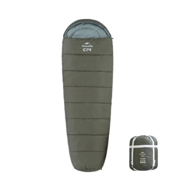 Спальник з капюшоном Naturehike CNK2300SD014 MJ600 Січ, зелений