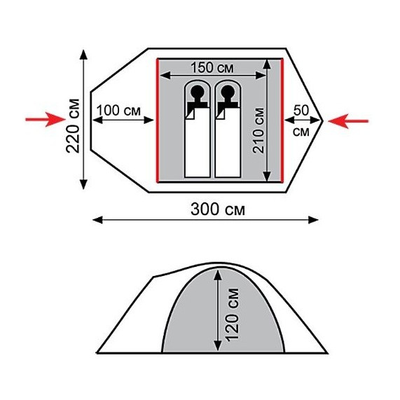 Намет Tramp Mountain 2 v2 TRT-022 