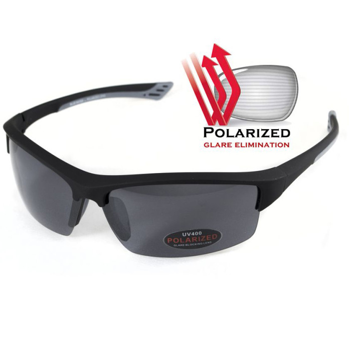 Окуляри BluWater Daytona - 1 Polarized (gray) чорні 