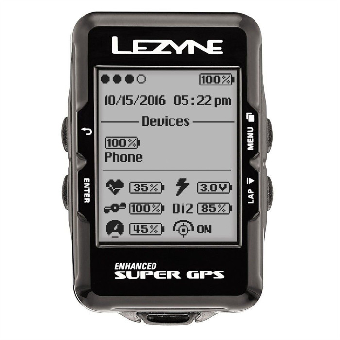 Комп'ютер Lezyne SUPER GPS HRSC LOADED Y12 чорний 